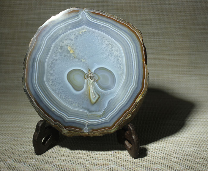 水玉冰魄 天然玛瑙摆件 缠丝玛瑙片 象形奇石收藏品礼品 家居摆件