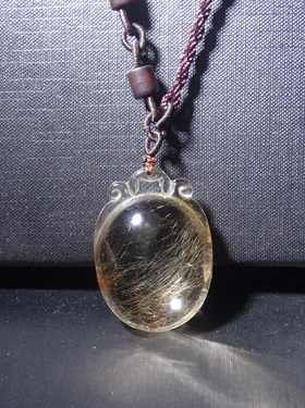 天然水晶毛衣链吊坠