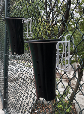 兰花盆挂架铁艺挂式花架子兰花架圆型花盆专用铁挂架阳台栏杆挂篮