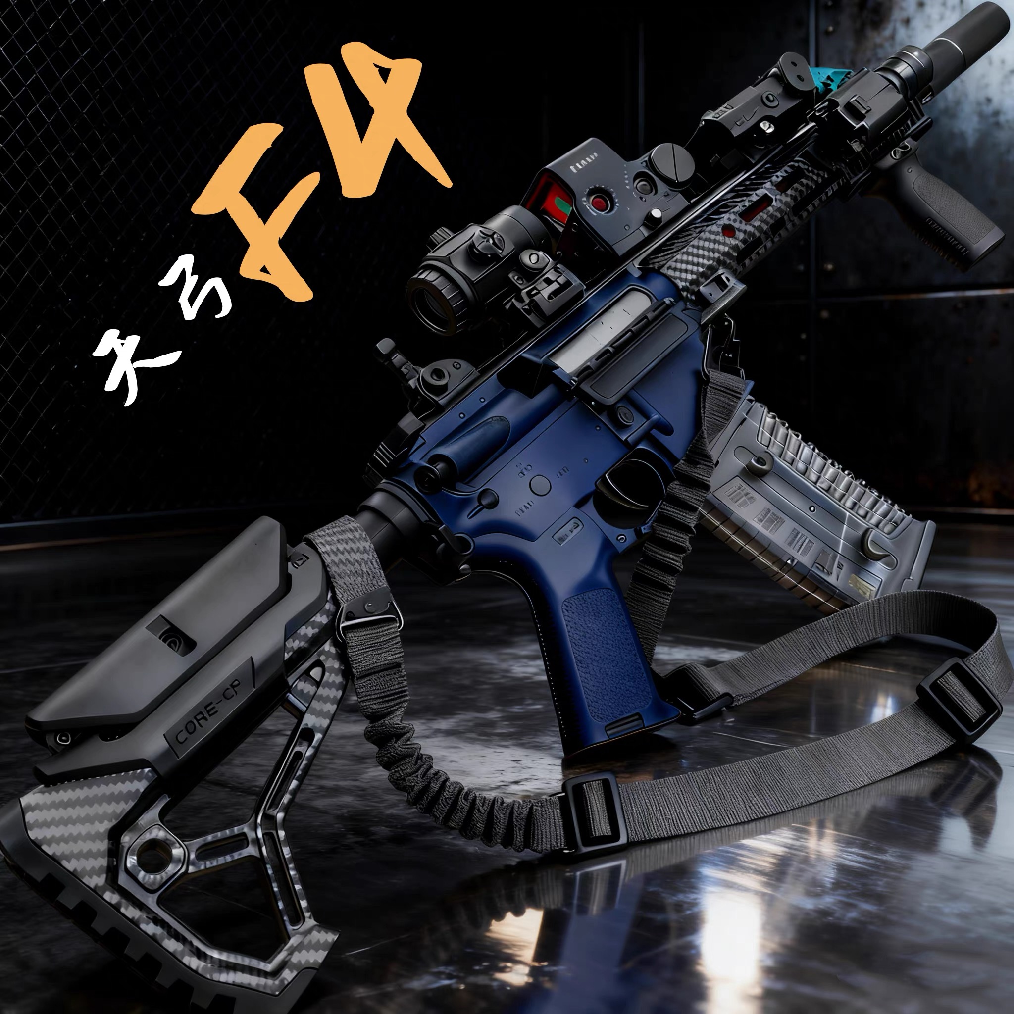 天弓F4五代电动连发玩具枪成人CS突击男孩竞技下场wargame发射器