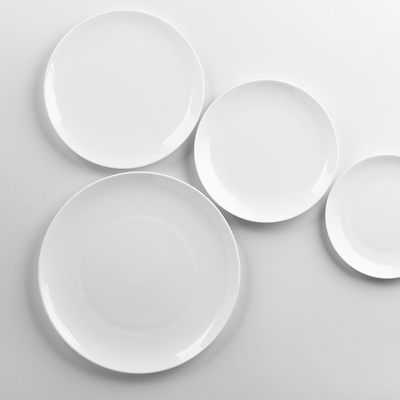 无铅骨质瓷平盘一等品圆形简约