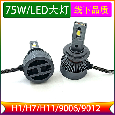 75W大灯LED灯泡12V24V货车通用H790059012超亮聚强光H11雾灯灯泡