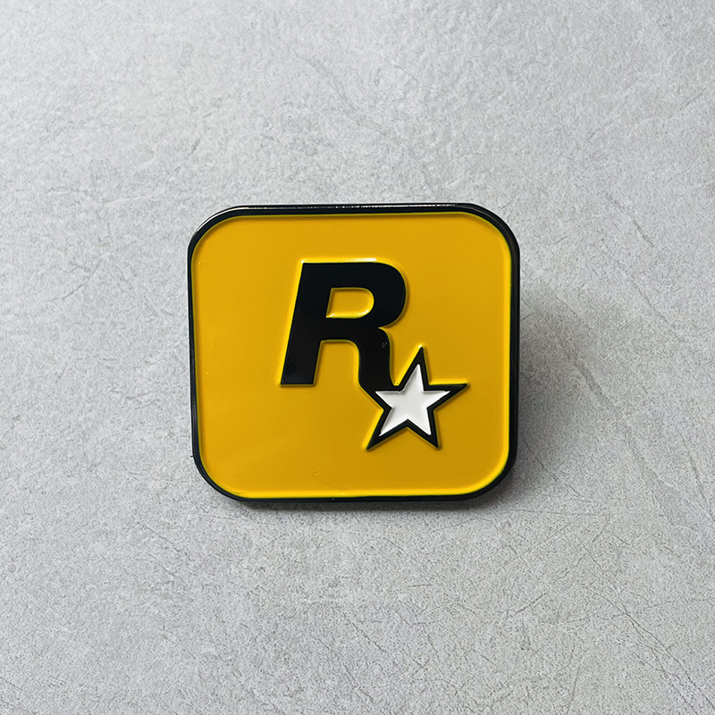 R星游戏周边金属徽章胸针