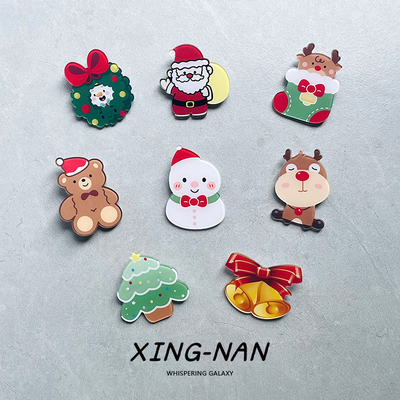圣诞系列亚克力胸针衣服包包配饰