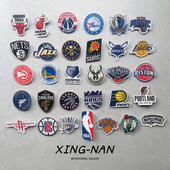 NBA球队标志徽章胸针猛龙快船湖人美国队nba胸章背包饰品周边