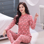 衬衣衬裤 中老年大码 秋冬 套装 意大莱女士高领保暖内衣打底秋衣秋裤