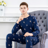 男士 男款 套装 秋冬季 保暖内衣 纯棉打底100%全棉毛衫 意大莱秋衣秋裤