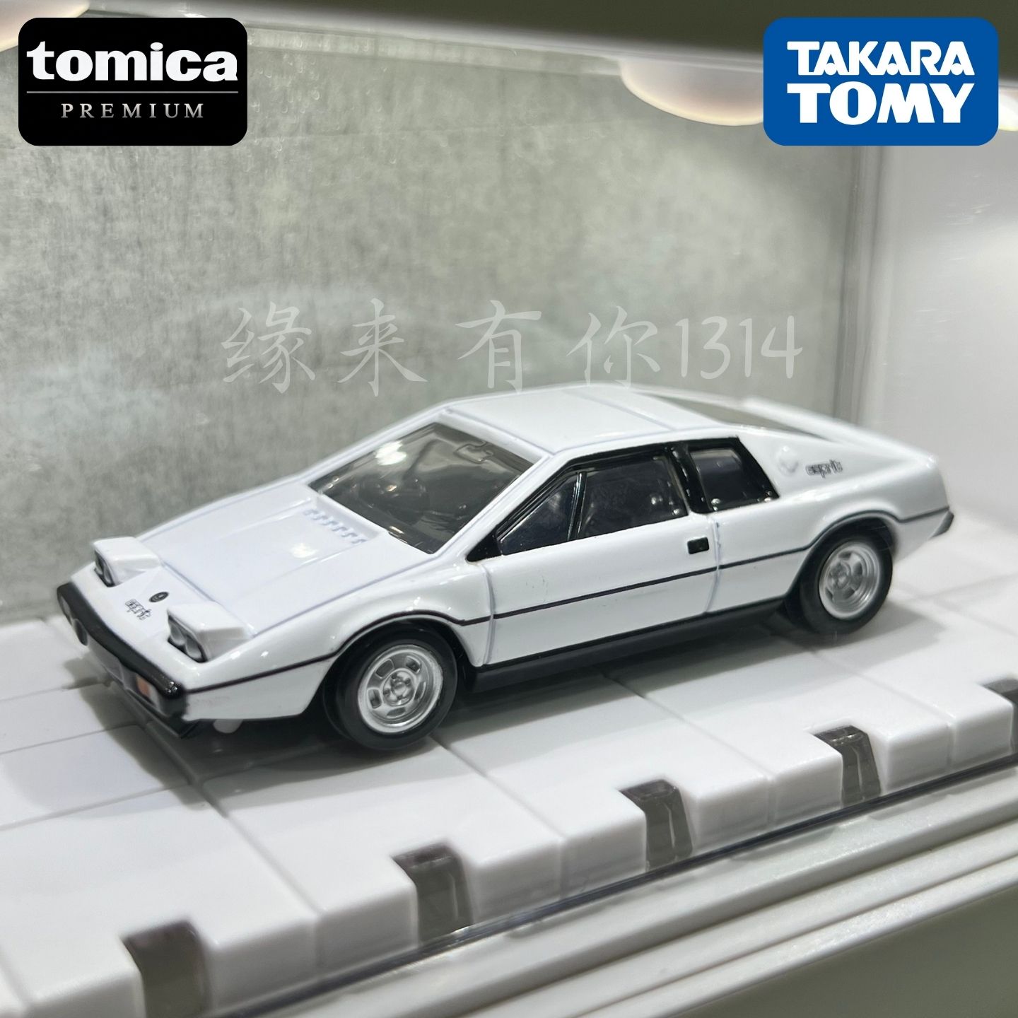 日本进口TMKARA多美卡黑盒旗舰版 TP45莲花ESPRIT 合金仿真车模型