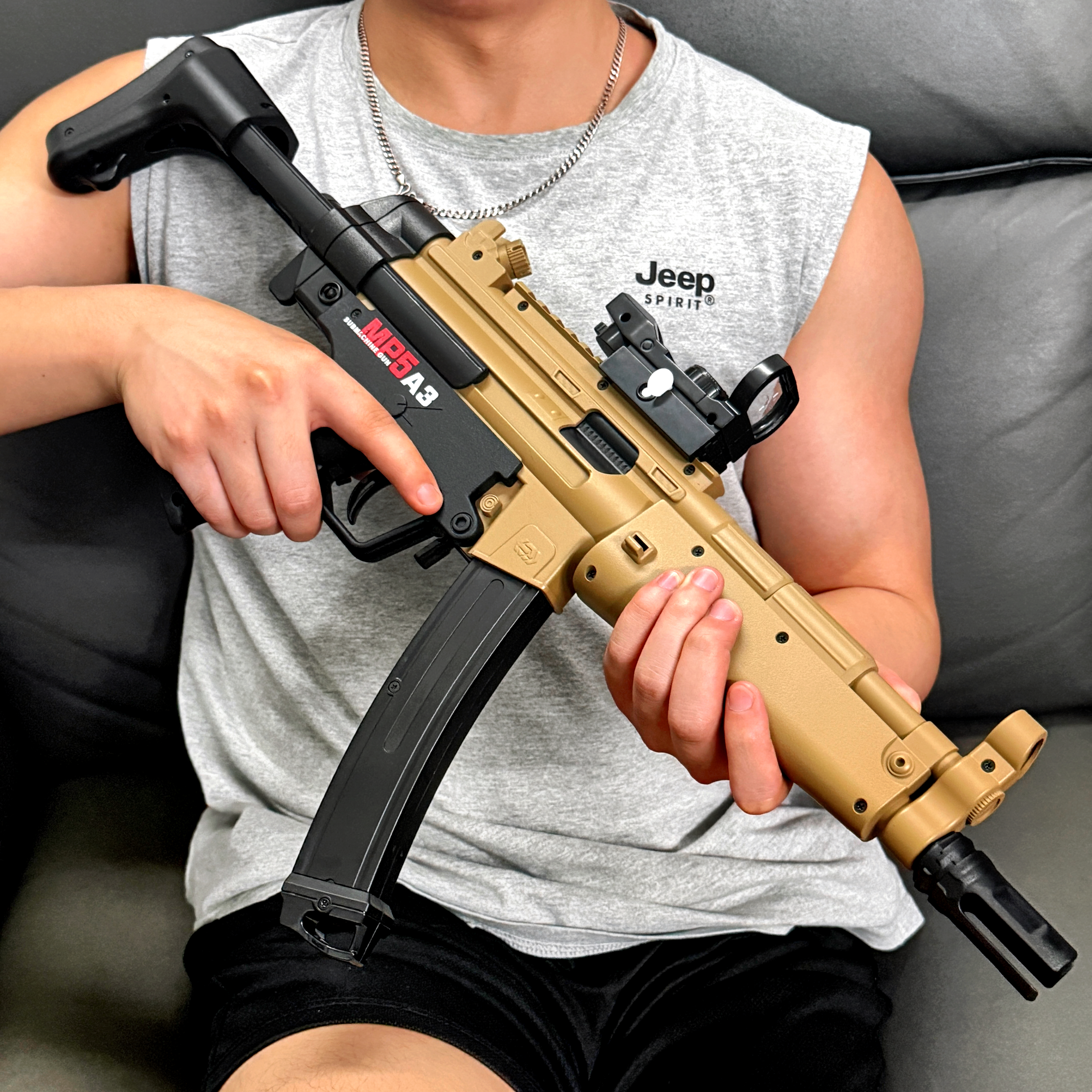 悍迪MP5A3电动连发软弹枪