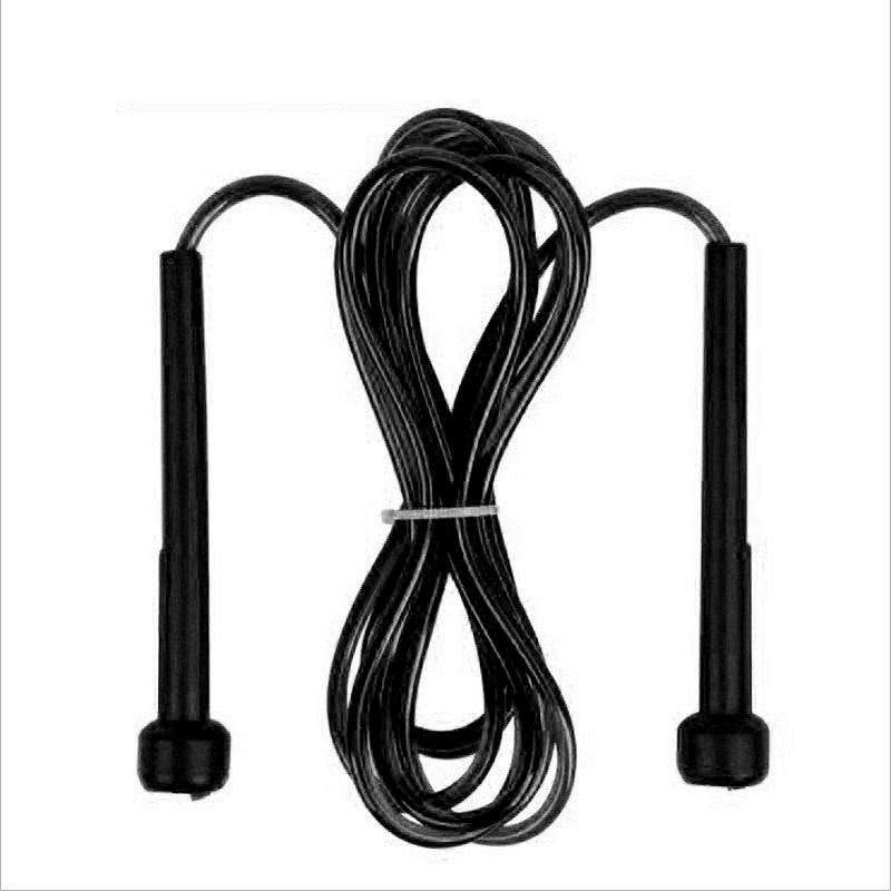 中考少年成人比赛竞速 减肥瘦身速度跳绳水晶跳绳黑蓝色 塑料跳绳