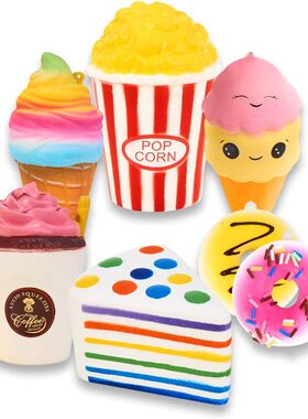 Slow Rising squishie Kawaii food Squishy Toys慢回弹发泄玩具