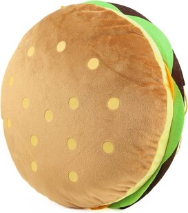 Hamburger Pillows Fluffy Burger Plush Soft Stuffed Toy汉堡