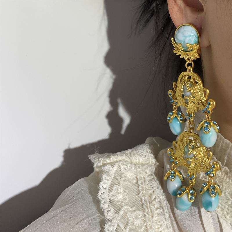 欧韩耳环复古长款时髦