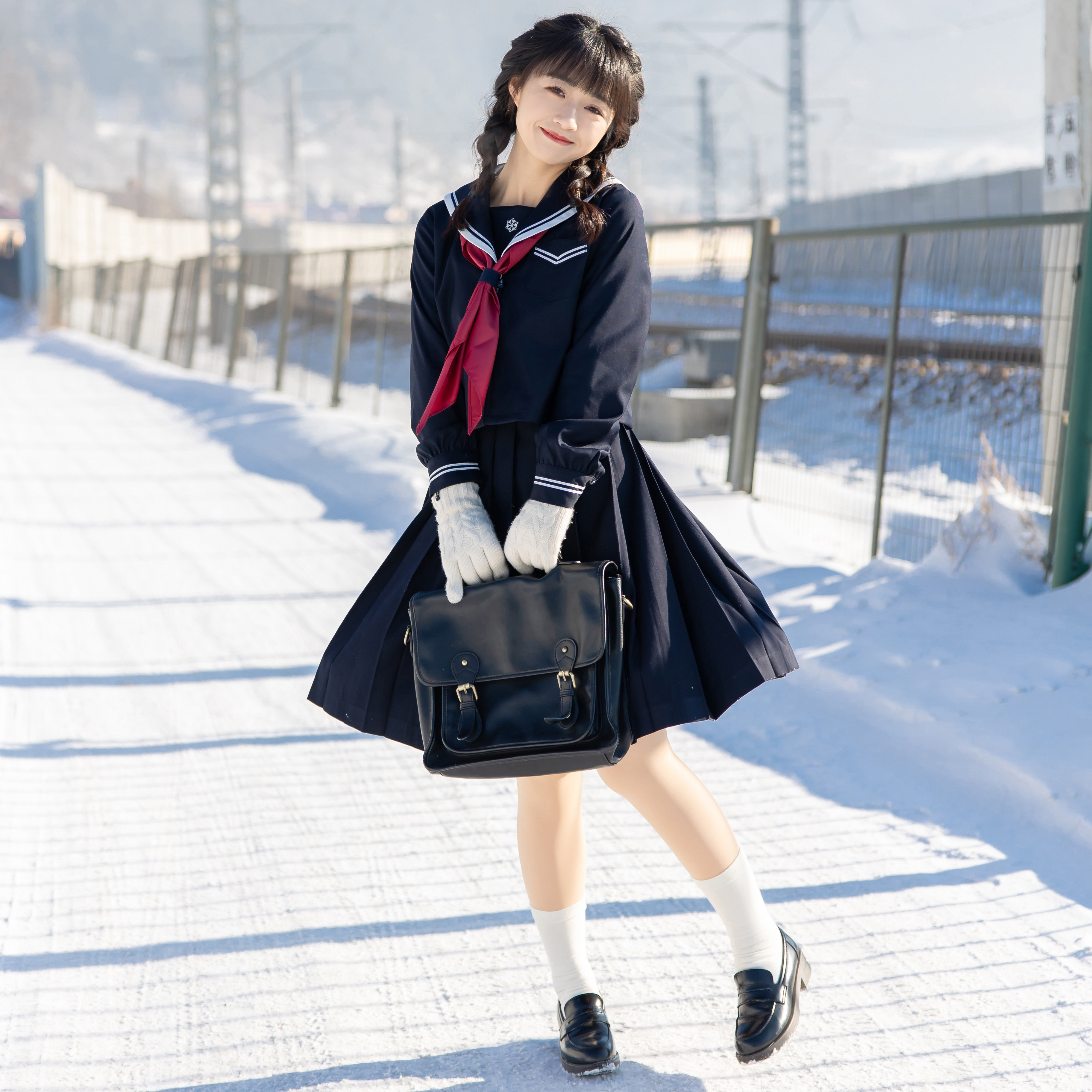 【猫的星象仪jk】 冬凪高水手服原创jk正版制服裙百褶裙日系