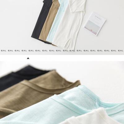 春夏韩版短袖中长款字母T恤