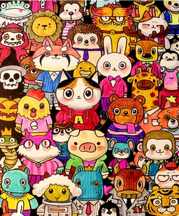 新款萌宠合照300片动物拼图儿童成年人益智减压卡通趣味玩具礼物