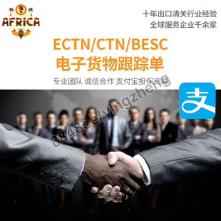 代办CTN电子货物跟踪单ECTN加纳BESC非洲物流货物跟踪单有效清关