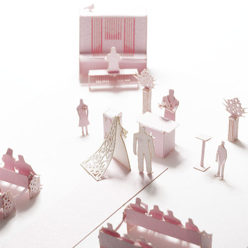 日本建筑婚礼创意少女心diy模型
