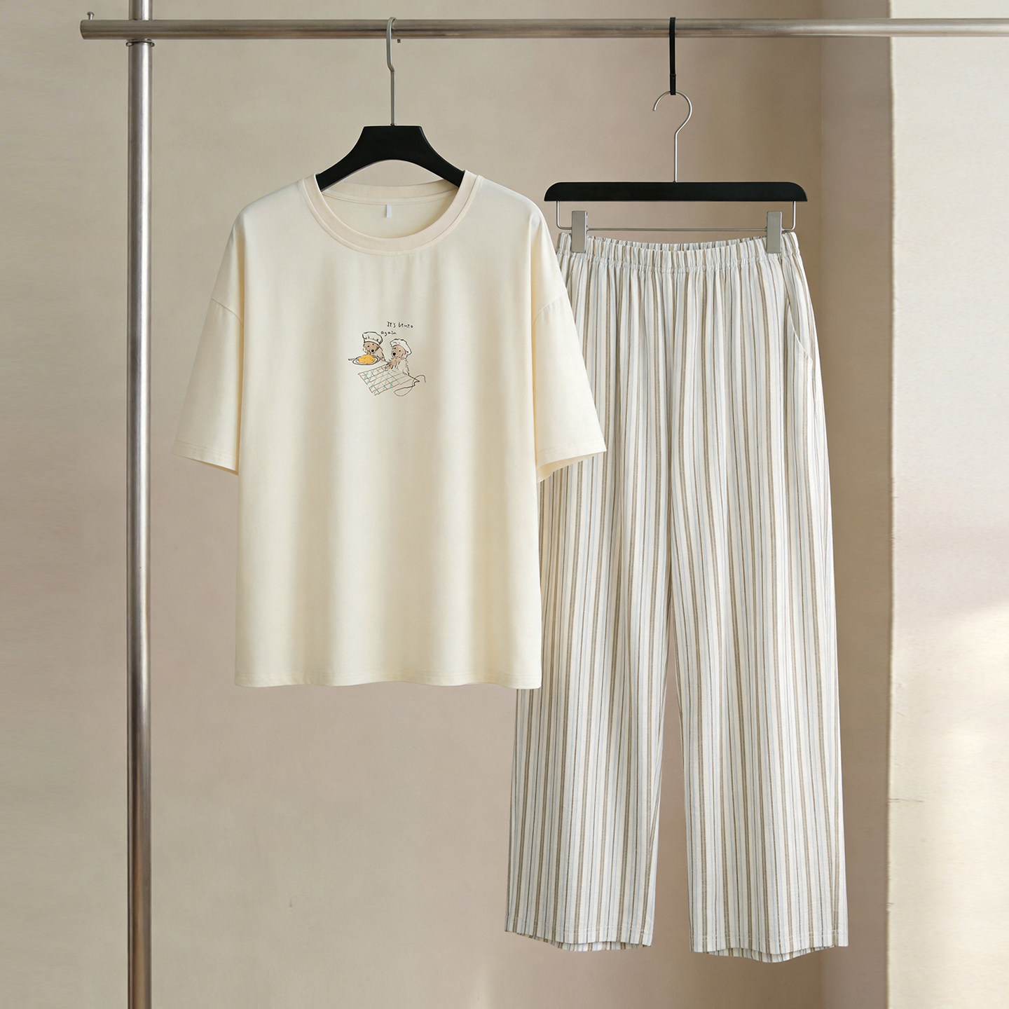 SLEEPTIGHT凉感莫代尔情侣睡衣女款2026新款短袖长裤夏季休闲男士