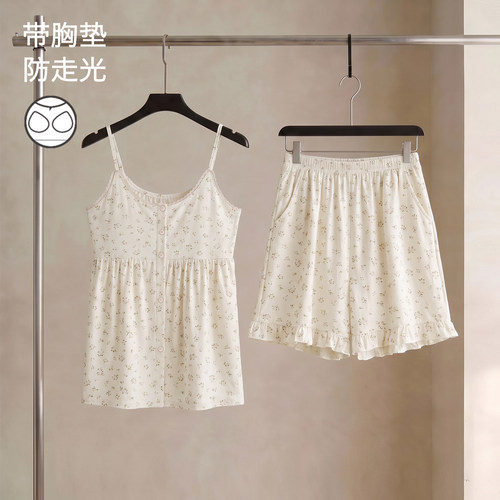 SLEEPTIGHT吊带纯棉睡衣女款夏天