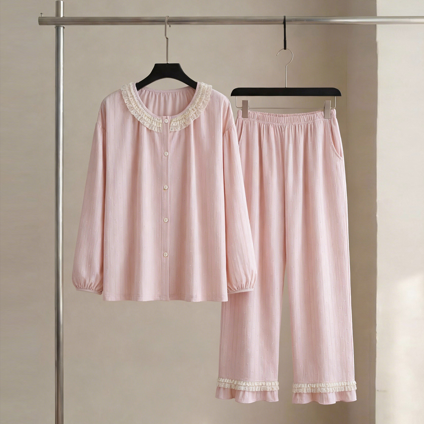 SLEEPTIGHT纯棉睡衣女款长袖韩系甜美公主风春秋柔软宽松家居服