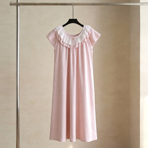 SLEEPTIGHT粉色睡裙女夏季睡衣裙