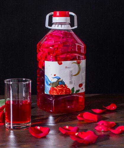 云南玫瑰醋正宗云南玫瑰花醋云南食用玫瑰花醋酸甜口感