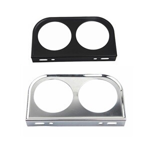 汽车改装52mm 双孔仪表架通用2孔铁质仪表座仪表吊舱保护支架