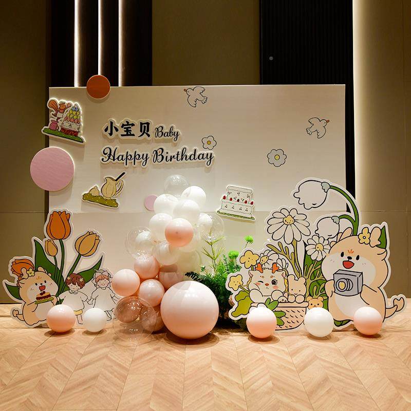 MWC清新龙宝小宝日抓周生宴置背景kt板一周岁生日装饰场景仪式定,节庆用品/礼品,气球,淘宝优惠券,粉丝福利购,淘宝优惠卷