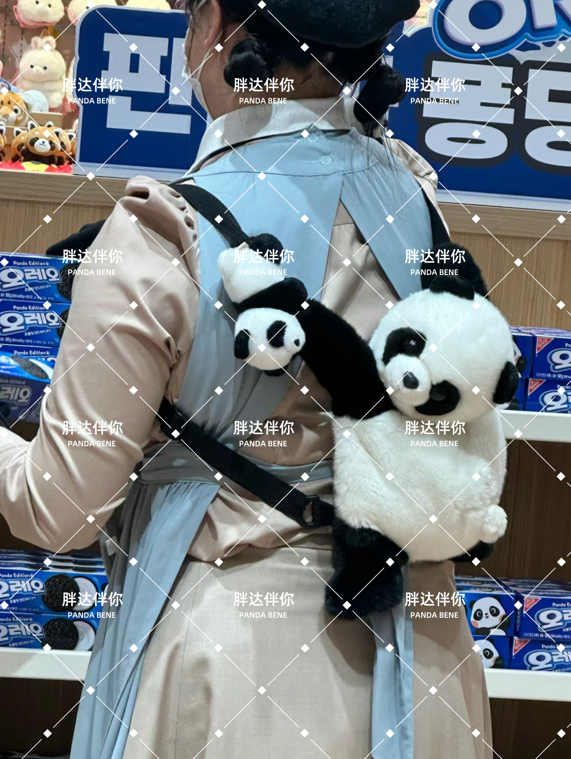 现货包邮福宝背包韩国爱宝乐园福宝周边福宝熊猫背包福宝双肩包图片