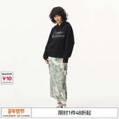 特惠6折起EMPTY REFERENCE原创黑色珍珠LOGO宽松休闲长袖 连帽卫衣