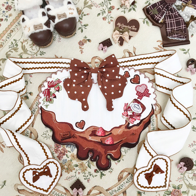taobao agent Genuine acrylic apron, with embroidery, Lolita style