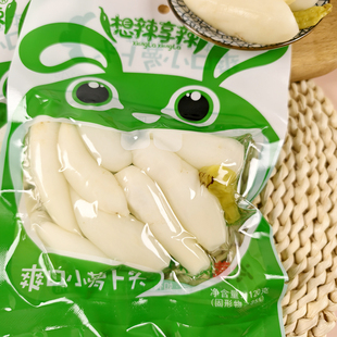 想辣享辣 120g爽口小萝卜头即食酸辣脆爽泡椒泡菜下饭解馋真空包装