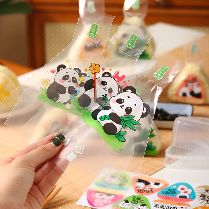 日式新款三角饭团包装袋食品级可微波可加热海苔模具饭团打包袋子