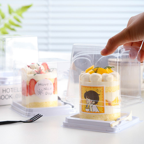 2寸蛋糕包装盒天地盖大泡芙透明