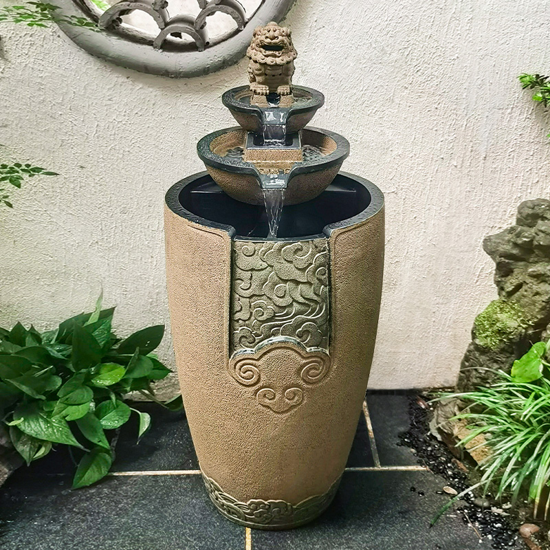 庭院户外鱼池阳台养鱼缸水系景观室内外流水摆件循环水办公室水景