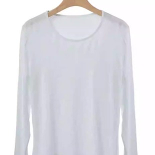 2024秋冬新款莫代尔圆领长袖打底衫女修身显瘦百搭内穿外穿上衣