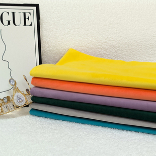 绒布布料纯色桌布加厚天鹅绒自己diy沙发抱枕套服装面料清仓处理