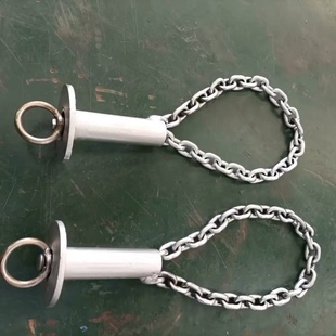 杀猪屠宰用扣脚链扣猪链设备吊猪链子神器屠宰场专用放血套筒管轨