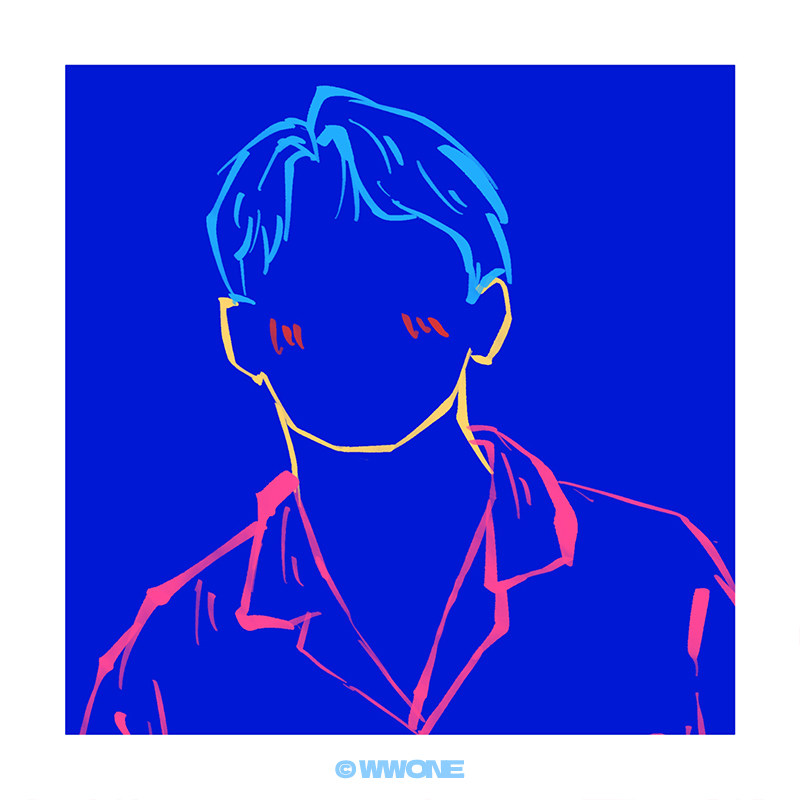 wwone 手绘头像 I 情侣卡通/动漫/插画设计