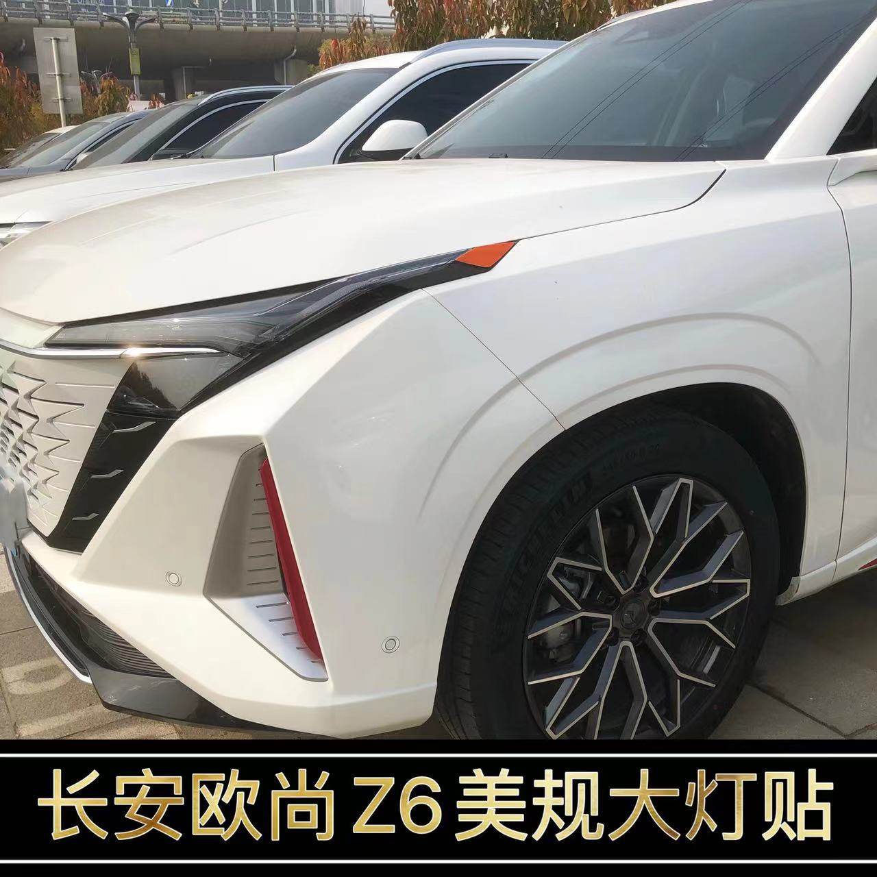 欧尚Z6改装专用美规大灯示宽灯贴