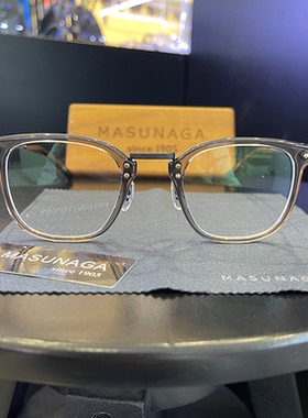 MASUNAGA增永GMS 806板材钛全框经典男女日本专业手工近视眼镜架