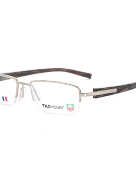 TAG HEUER泰格豪雅TH 8201 半框男女款商务近视眼镜框架