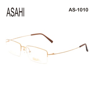 正品行货 ASAHI 朝日 AS-1010 18K金 男女款 近视光学眼镜架