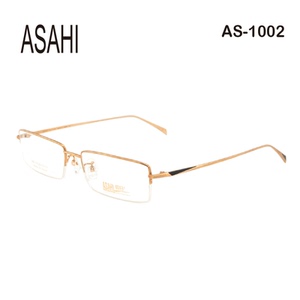 全新正品ASAHI 朝日 AS-1002 18K金 男女款 近视光学眼镜架