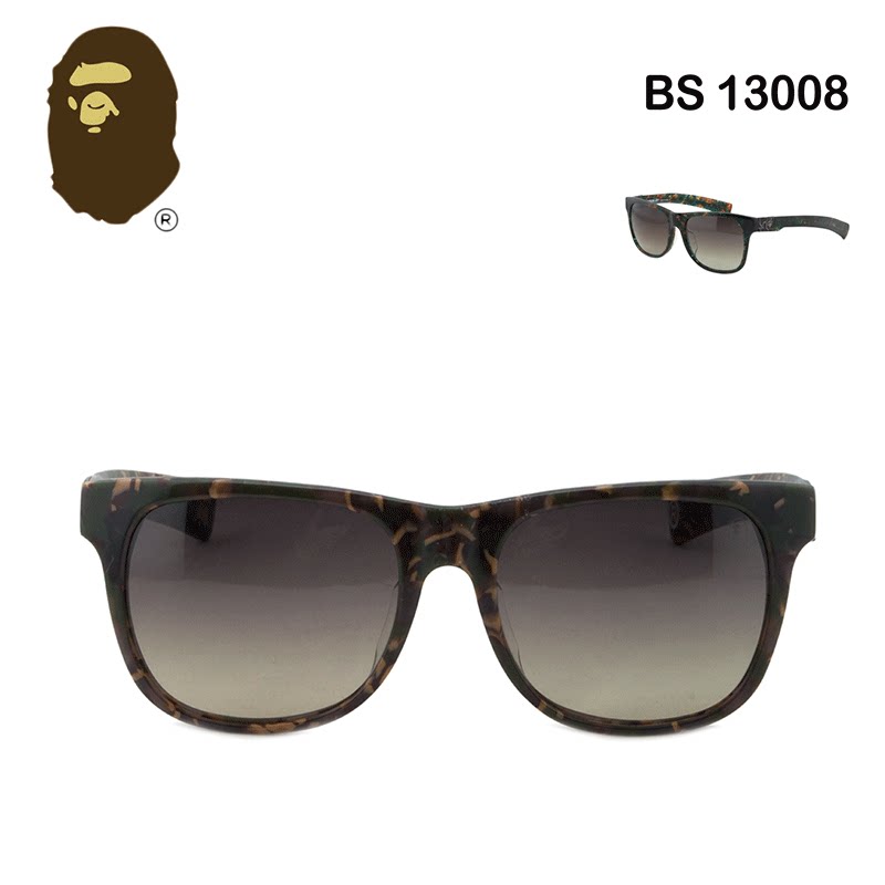 国行正品 bape 猿人头 bs 13008 板材 时尚个性潮流太阳眼镜 墨镜