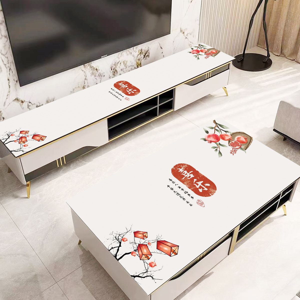 防水防油茶几桌布PVC防烫免洗软玻璃不透明电视机柜桌面保护垫