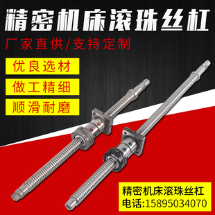 FL2004机床滚珠丝杆C3-C5级研磨滚珠丝杠F2505金鼎机床丝杆双螺母