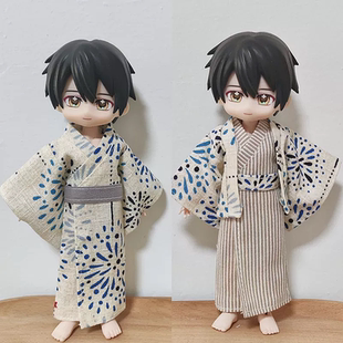 ob11娃衣日式和服套装阿巳2.0 ob22 p10棉花娃娃10cm 阿巳3.0娃衣
