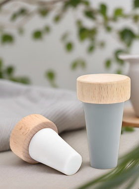 大口径酒塞实木酒塞瓶塞防尘塞布丁塞红酒洋酒瓶塞硅胶塞子无漆